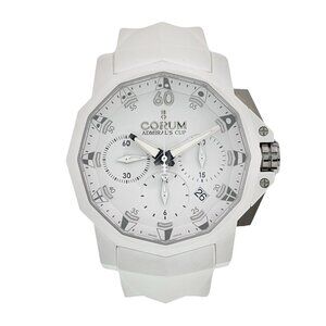 Corum Admirals Cup Stainless Steel White Dial 44mm Automatic Men’s Watch 1.0089